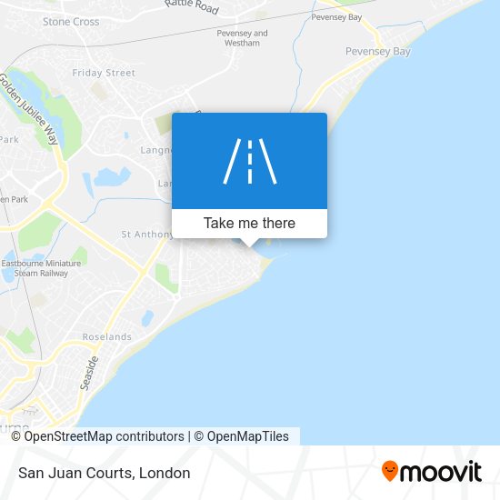 San Juan Courts map