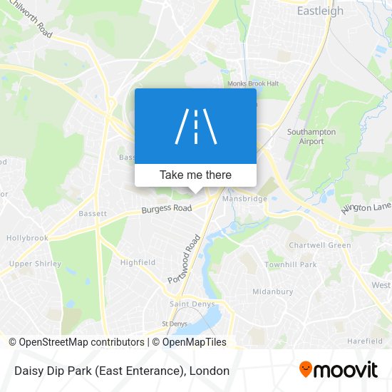Daisy Dip Park (East Enterance) map