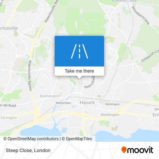 Steep Close map