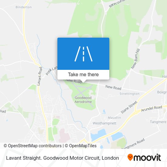 Lavant Straight. Goodwood Motor Circuit map