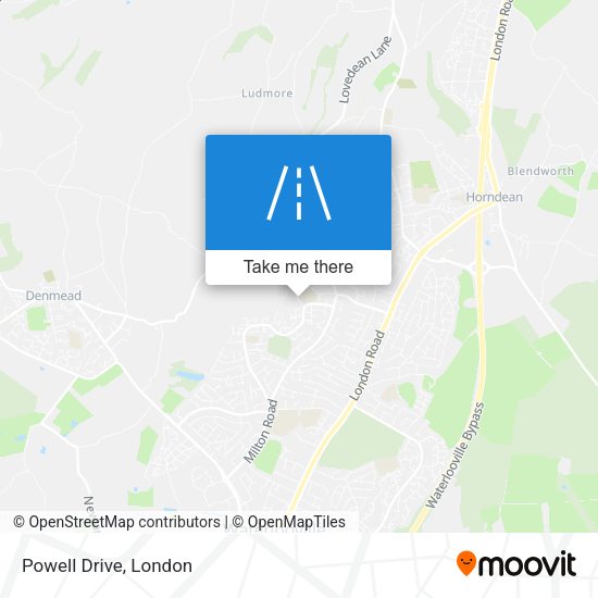 Powell Drive map