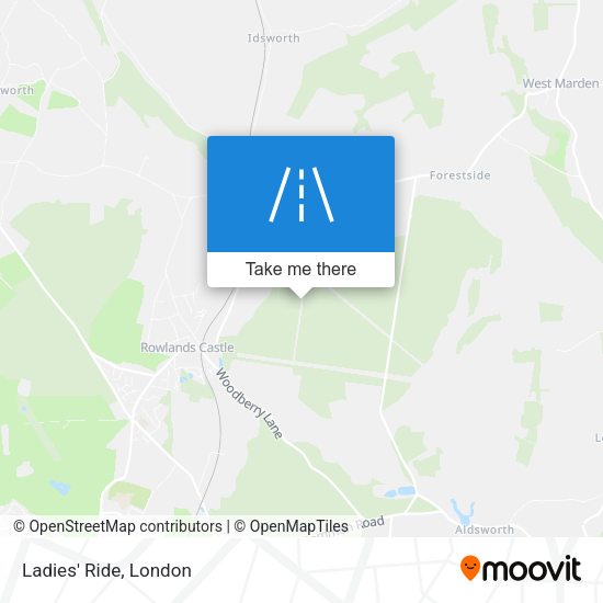 Ladies' Ride map