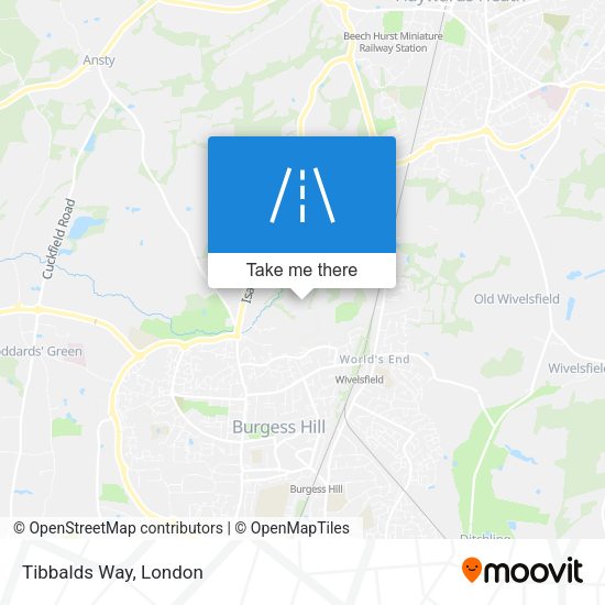 Tibbalds Way map