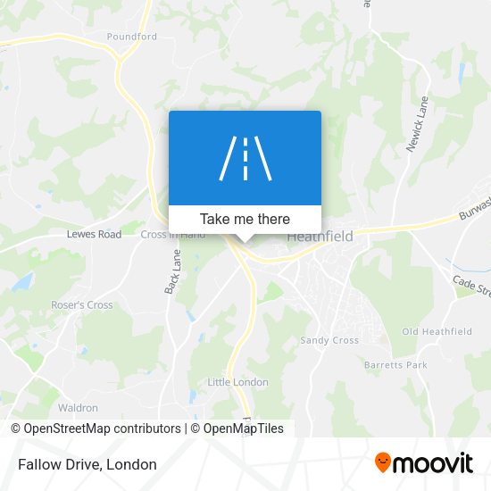 Fallow Drive map