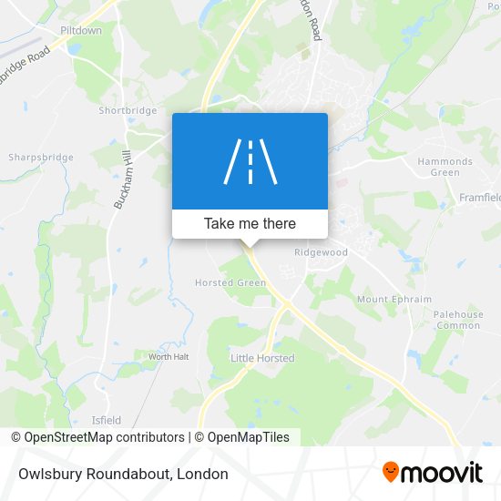 Owlsbury Roundabout map