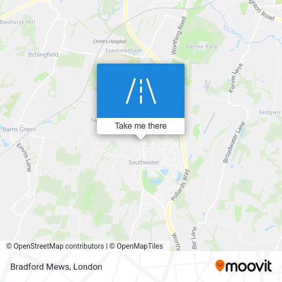 Bradford Mews map