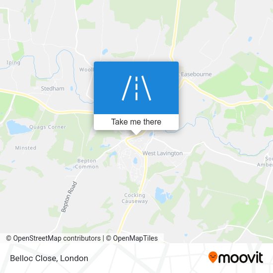 Belloc Close map