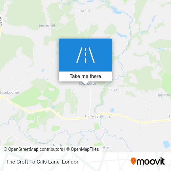 The Croft To Gills Lane map