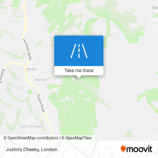 Justin's Cheeky map