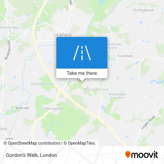 Gordon's Walk map