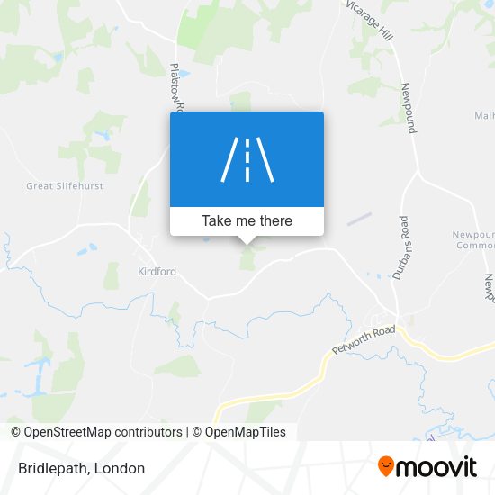 Bridlepath map