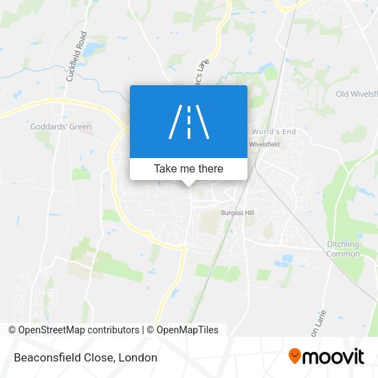 Beaconsfield Close map