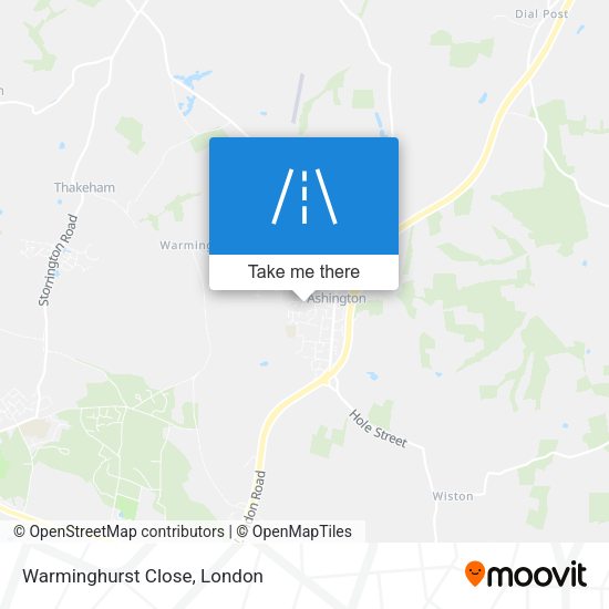 Warminghurst Close map