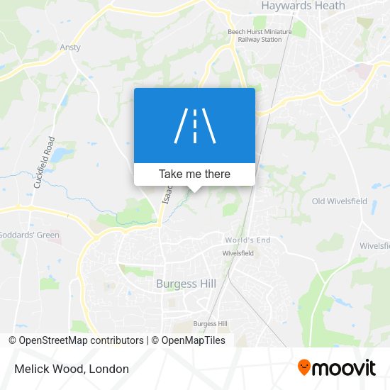 Melick Wood map