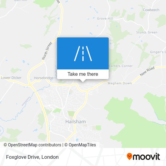 Foxglove Drive map