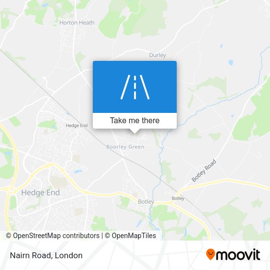 Nairn Road map