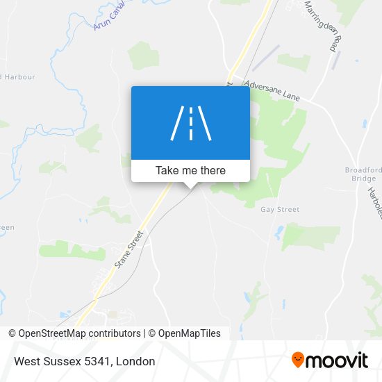 West Sussex 5341 map