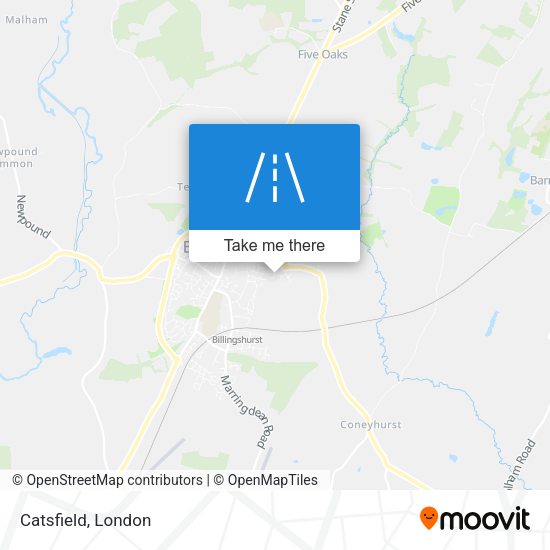 Catsfield map