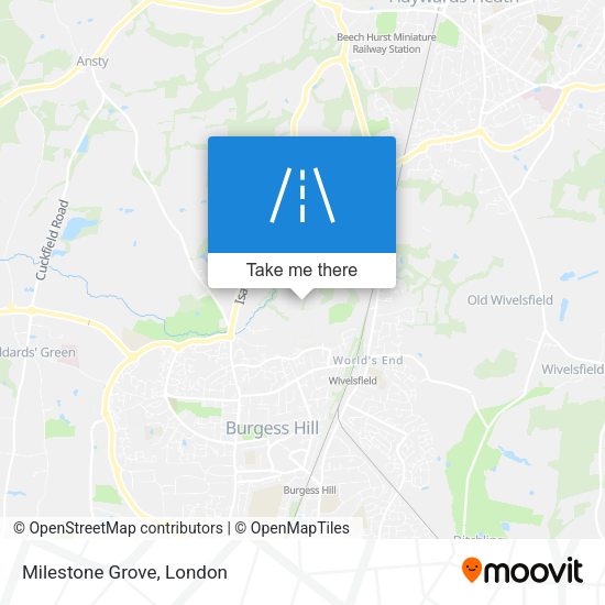 Milestone Grove map
