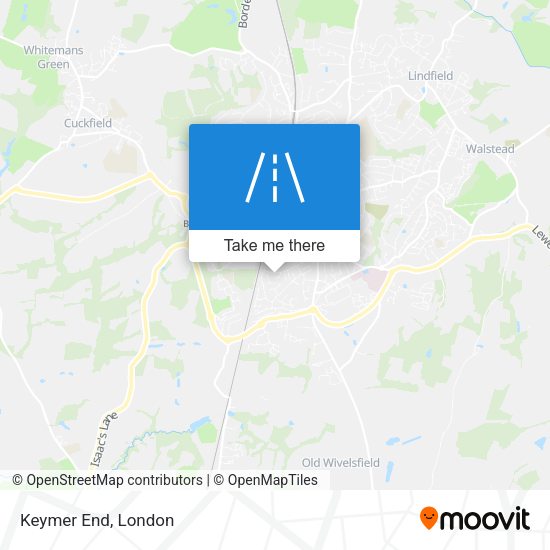 Keymer End map