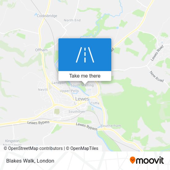 Blakes Walk map