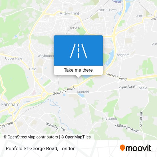 Runfold St George Road map