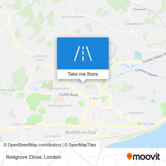 Redgrove Close map