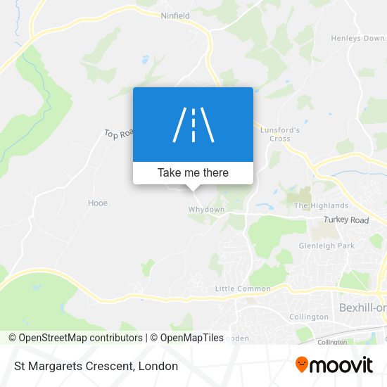 St Margarets Crescent map
