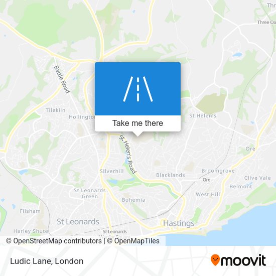Ludic Lane map