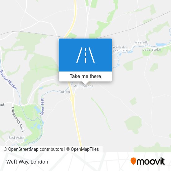 Weft Way map