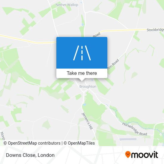Downs Close map