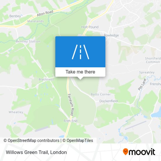 Willows Green Trail map