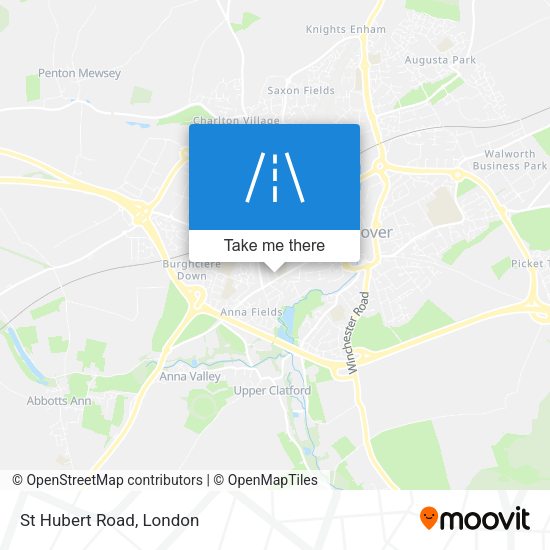 St Hubert Road map