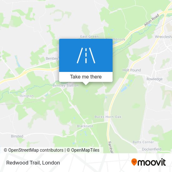 Redwood Trail map