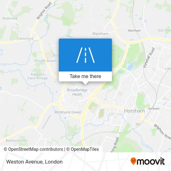 Weston Avenue map