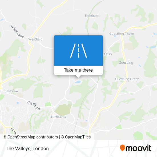 The Valleys map