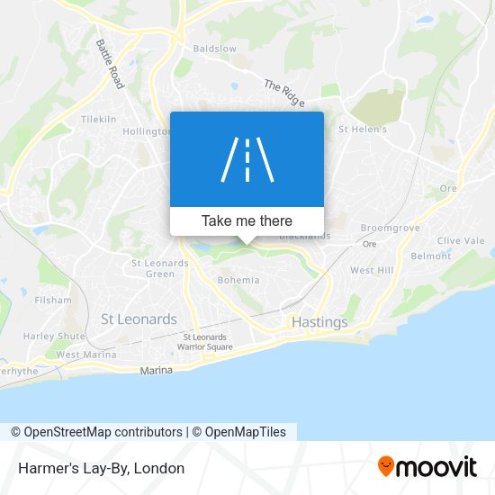 Harmer's Lay-By map