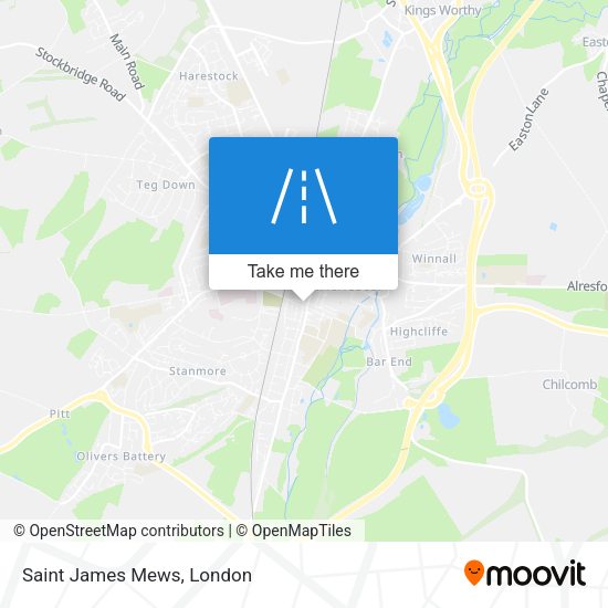 Saint James Mews map