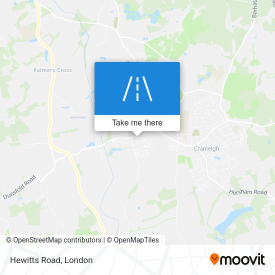 Hewitts Road map