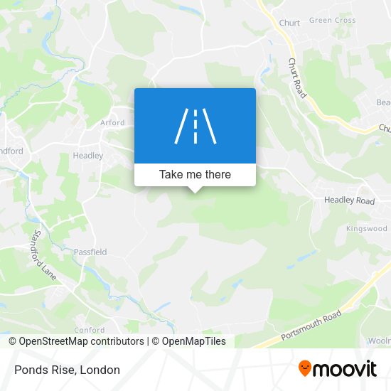 Ponds Rise map