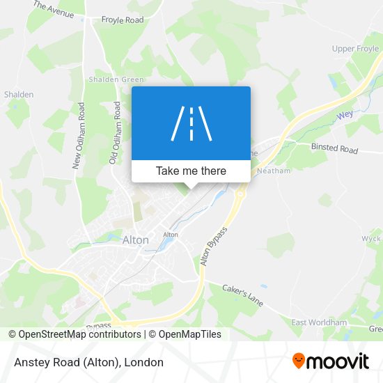Anstey Road (Alton) map