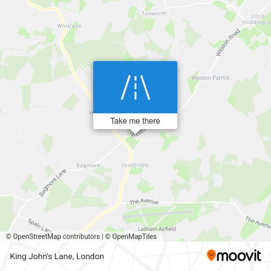 King John's Lane map