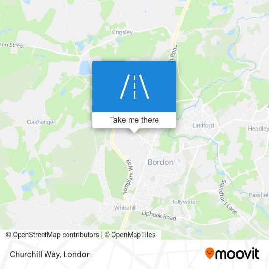 Churchill Way map