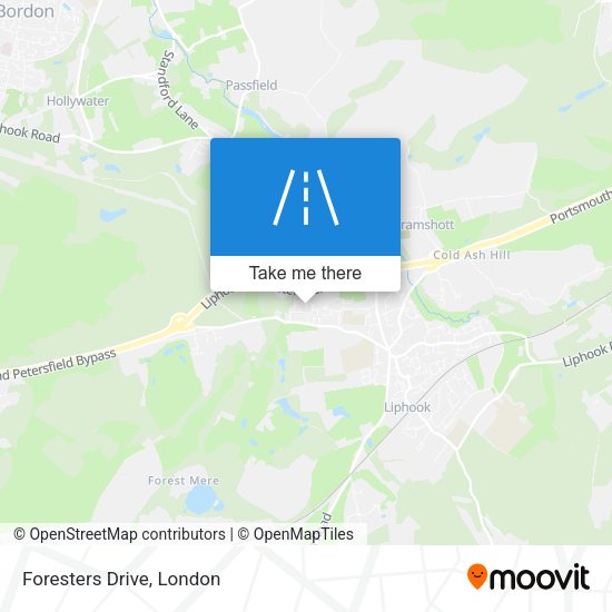 Foresters Drive map