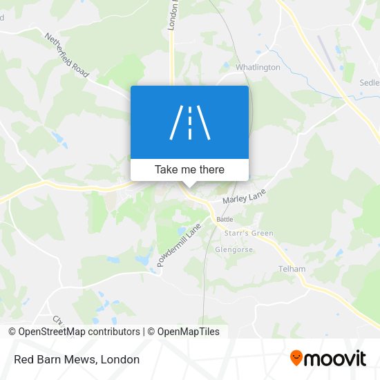 Red Barn Mews map
