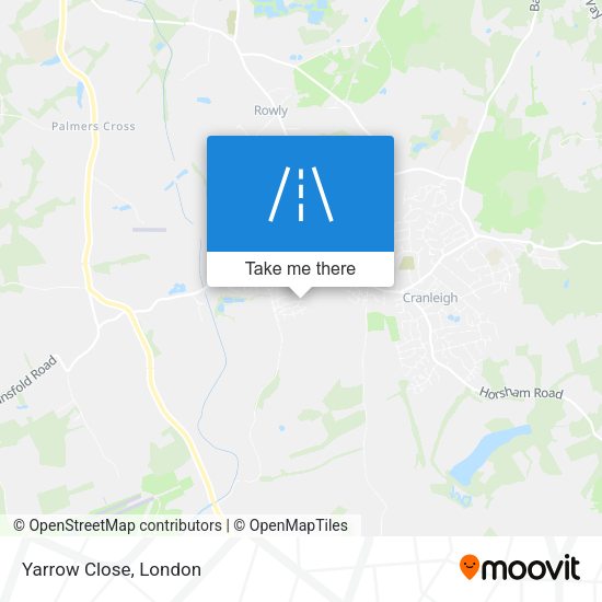 Yarrow Close map
