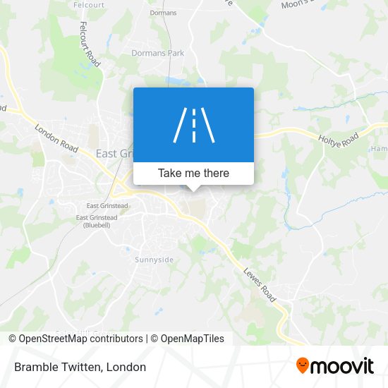 Bramble Twitten map