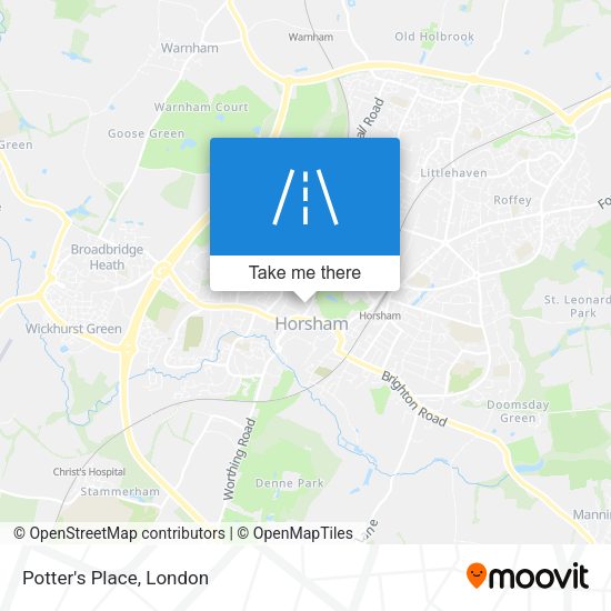 Potter's Place map