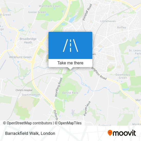 Barrackfield Walk map