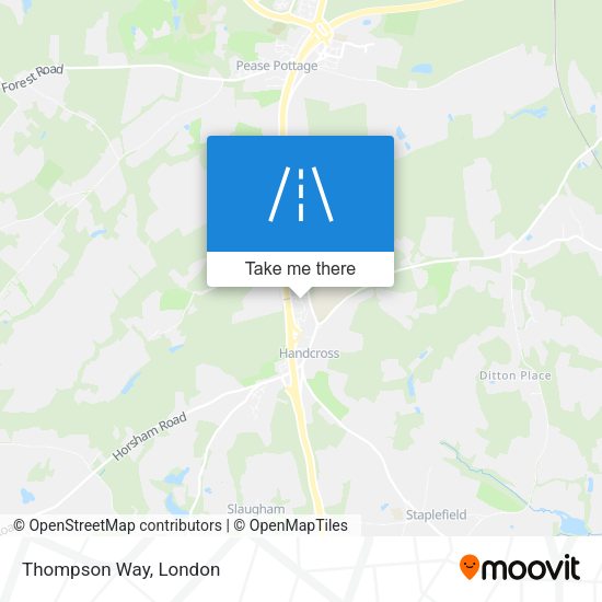Thompson Way map